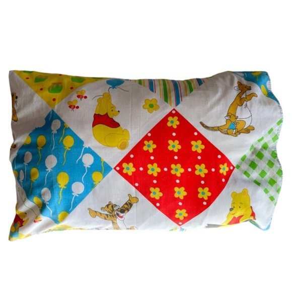 Vintage 90s Disney Winnie The Pooh Patchwork Pillowcases - Picture 4 of 12
